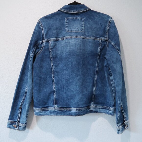 Street One Womens Jean Jacket Denim Button Down Cotton Coat Blue NWOT 8/10 - Picture 4 of 16